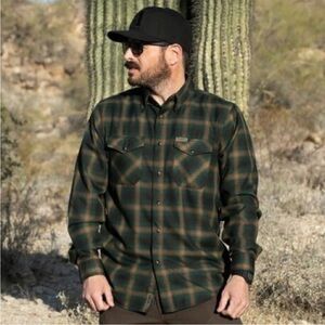 Dixxon Flannel Co x Brownells Plaid Flannel Button Down Shirt Limited Edition M
